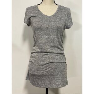 Market & Spruce Maternity Short Sleeve T-Shirt Heather Gray Size S